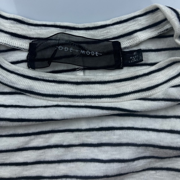 Code x Mode Striped Tie Back Top S103-50 - Picture 2 of 5